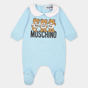 Mameluco o pañalero MOSCHINO azul para bebé